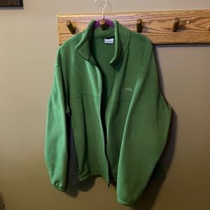 Columbia Lime green 2xl fleece jacket